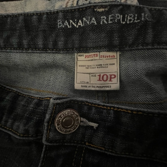 Banana Republic dark Denim Jeans size 10P - Picture 5 of 5